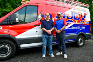 JDV Electric founder and current owner, Joe Sr and Joe Jr